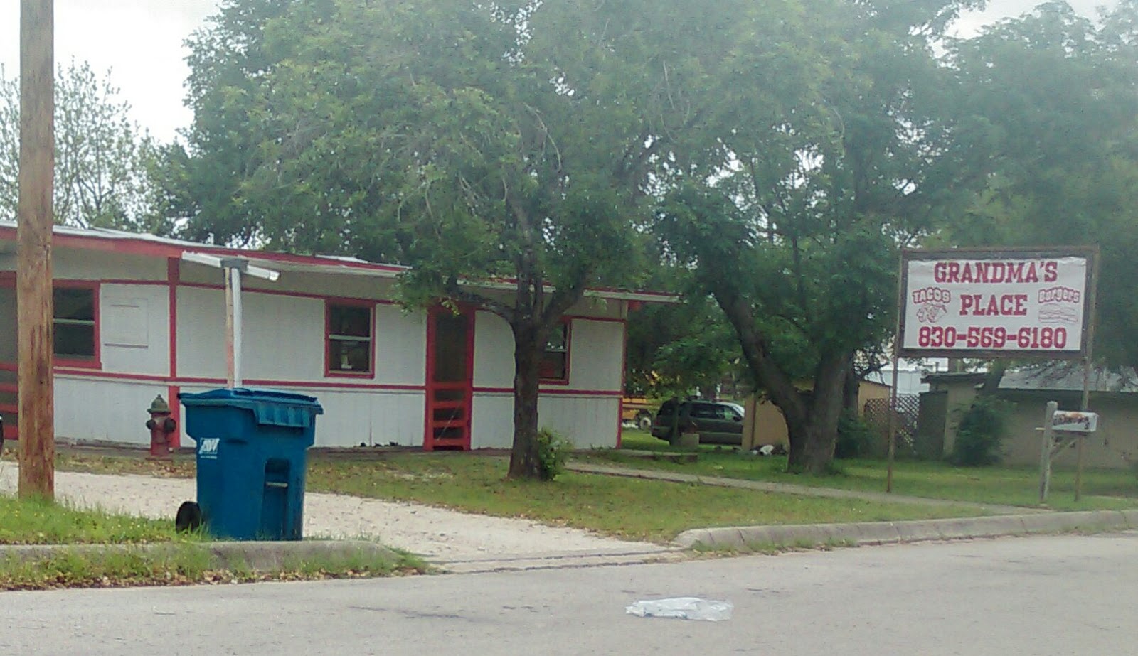 Grandma's Tacos storefront viewed from across the street